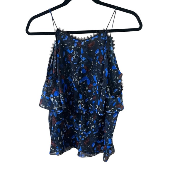 Yigal Azrouel Blue Floral Top - Picture 2 of 3
